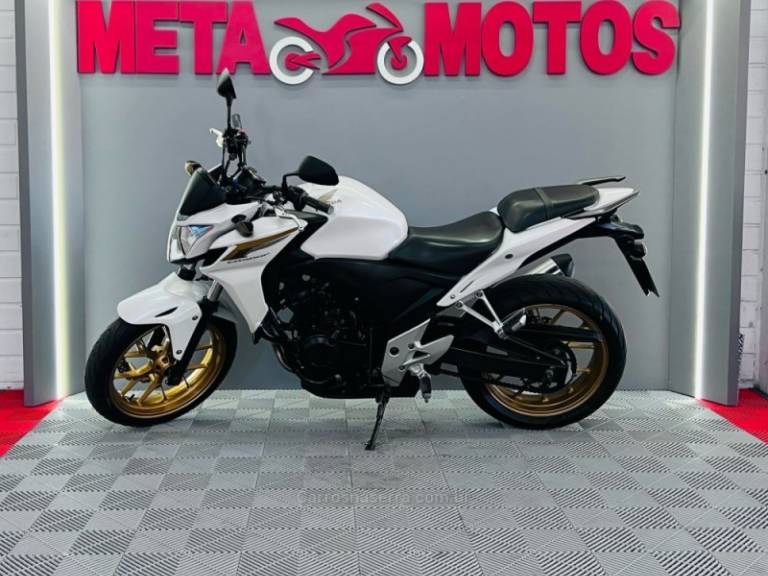 HONDA - CB 500F - 2013/2014 - Branca - R$ 25.900,00